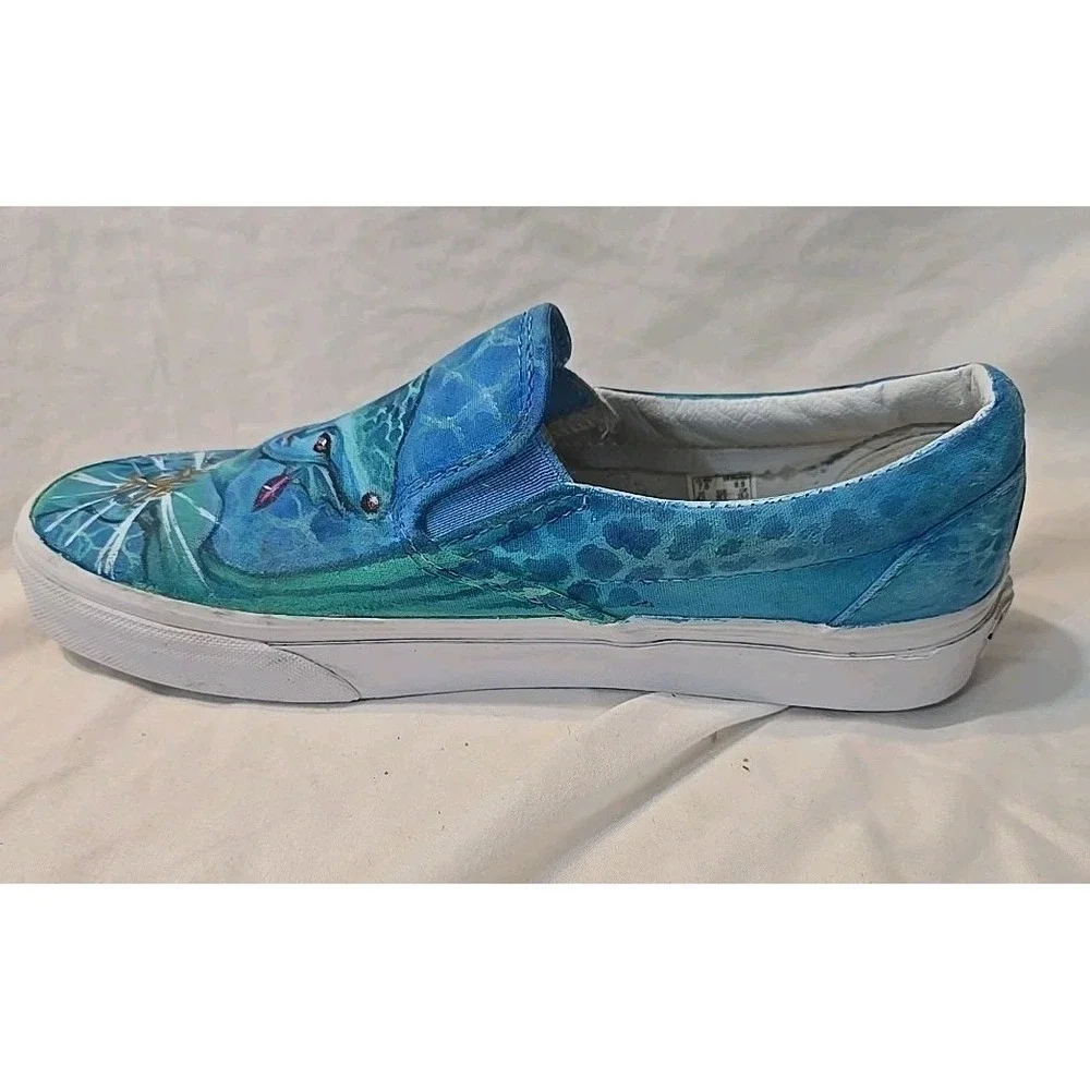 Vans Custom Painted The Legend Of Zelda Characters Zora‎ And Fi Shoes Unisex